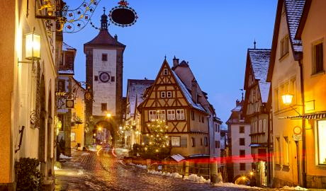 Urlaub Deutschland Reisen - Rothenburger Reiterlesmarkt – Advent auf fränkisch